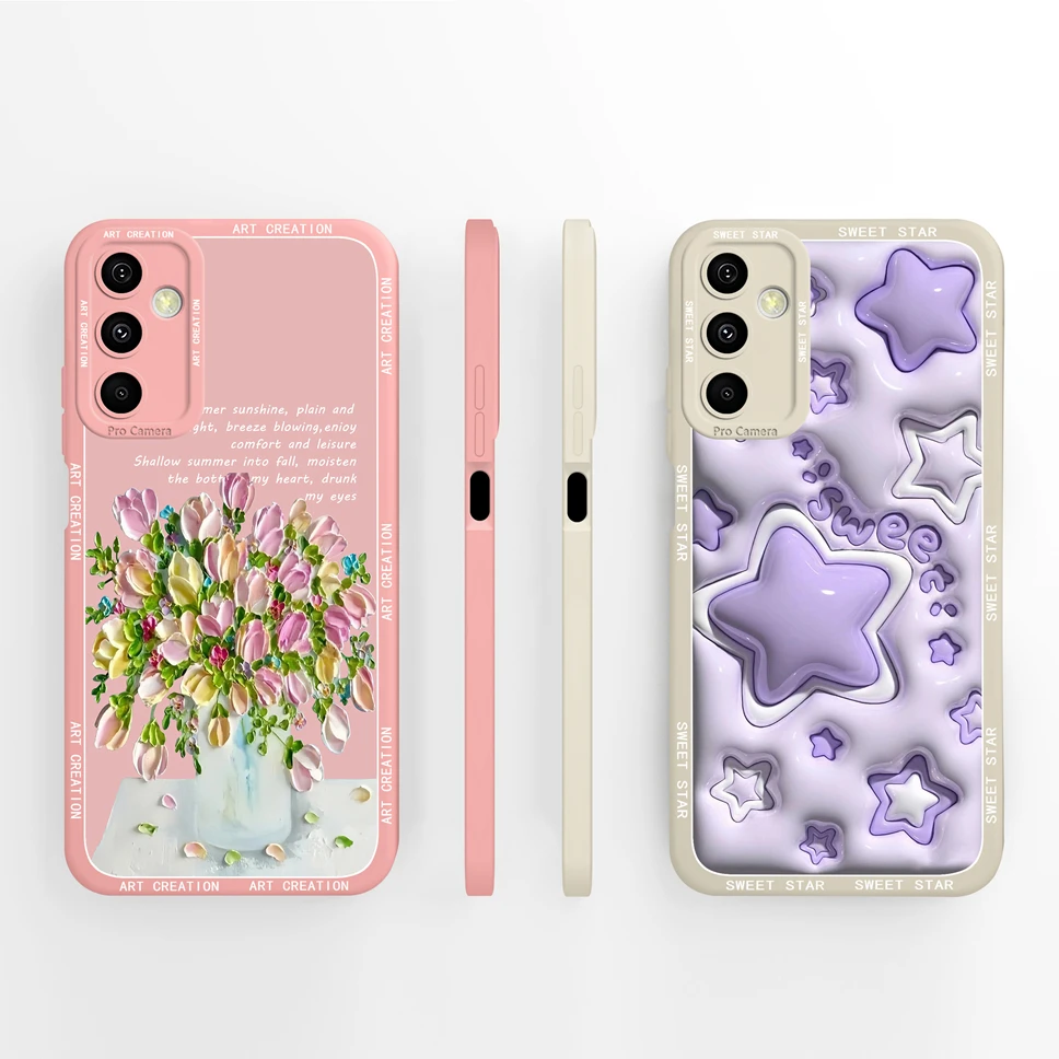 Funda para Samsung Galaxy M34 5G Pretty Mountain Astronaut Fundas protectoras de silicona líquida para Samsung Galaxy M 34 Fundas Coque - imagen 3