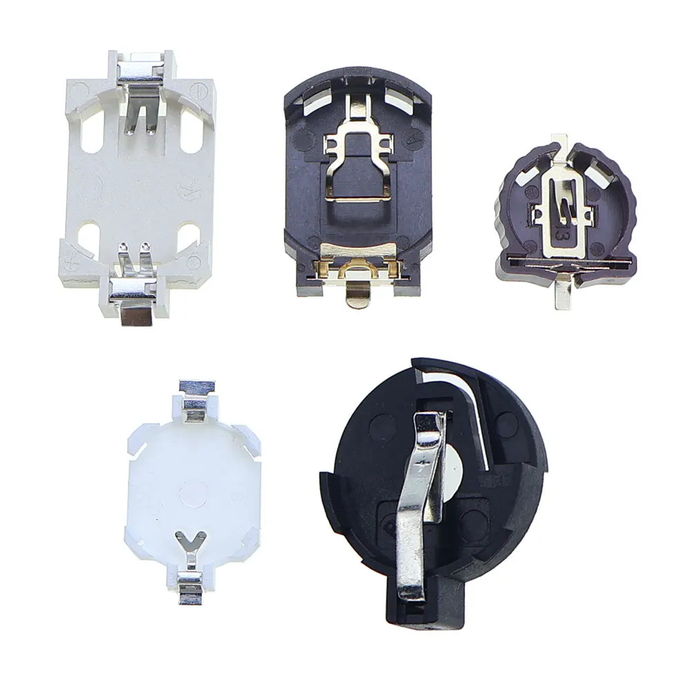 JCD 10 Uds SMD SMT CR2450 CR2032 CR2025 CR1220 3V botón de batería BS-2032/1220/1616 soporte para batería de moneda caja de enchufe - imagen 2