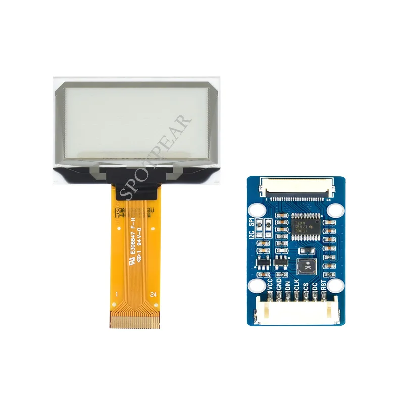 Pantalla OLED azul transparente de 1,51 pulgadas, interfaz SPI/I2C para Arduino Raspberry Pi STM32, 128x64 - imagen 3