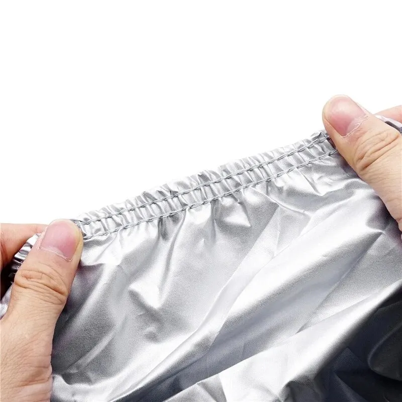 Cubierta para barco, protección exterior para yate, cubierta impermeable para barco, tela antigolpes, a prueba de desgarros, reflectante plateado de 11-22 pies - imagen 4