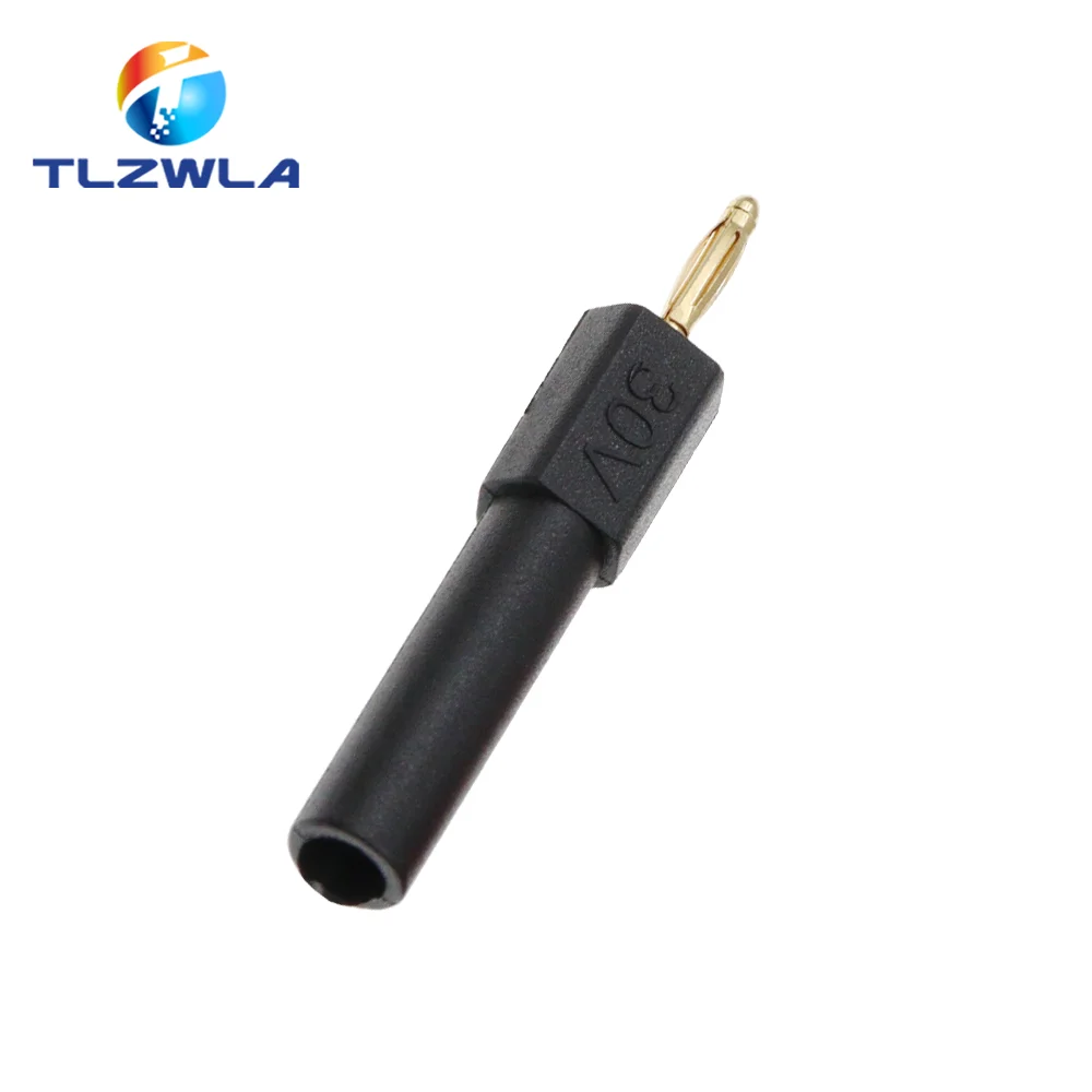 4 Uds. Mini conector Banana macho chapado en oro de 2MM a conector hembra de 4MM adaptador de 2MM a 4MM - imagen 5