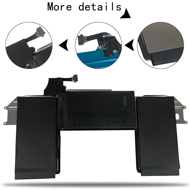 Batería A1965 para MacBook Air de 13 pulgadas modelo A1932 A2179 reemplazo de batería 2018 2019 2020 versión EMC 3184 3302 capacidad Real - imagen 5