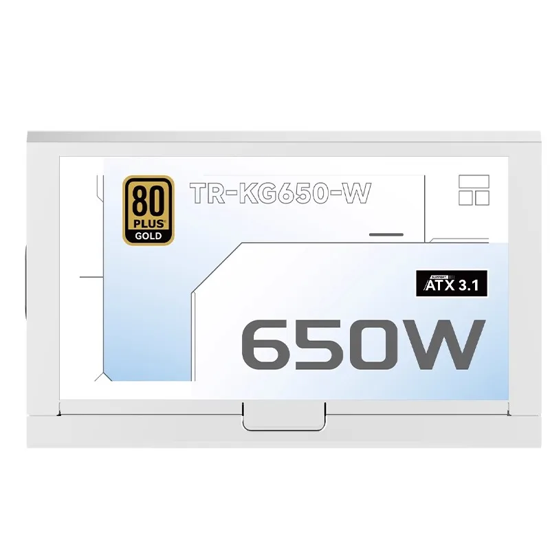 Thermalright TR-KG650W Fuente de alimentación ATX blanca Medalla de oro Módulo completo ATX3.1 PSU Fuente de alimentación para computadora de escritorio 650W/750W/850W - imagen 4