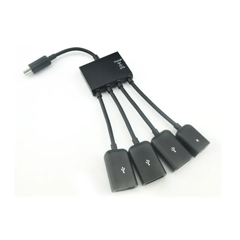 Teléfono móvil MICRO USB HUB OTG conectado al teclado y el ratón Cable OTG Cable de datos OTG de un punto y cuatro - imagen 5