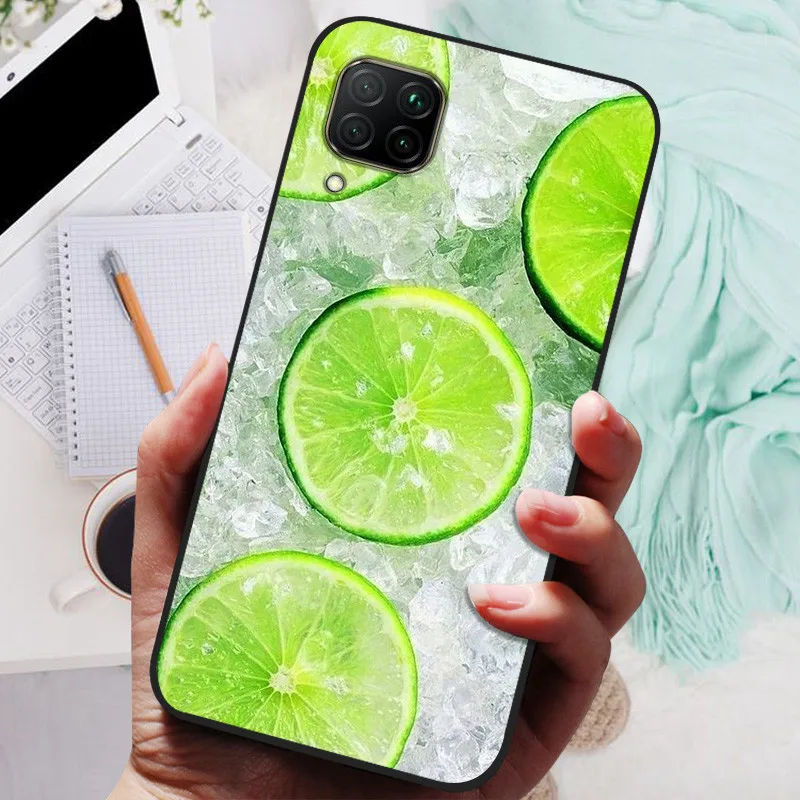 Para Huawei P40 Lite Funda nueva TPU silicona a prueba de golpes Funda de teléfono de gato para Huawei P40 Lite Funda en P40Lite estampado de flores suave - imagen 3