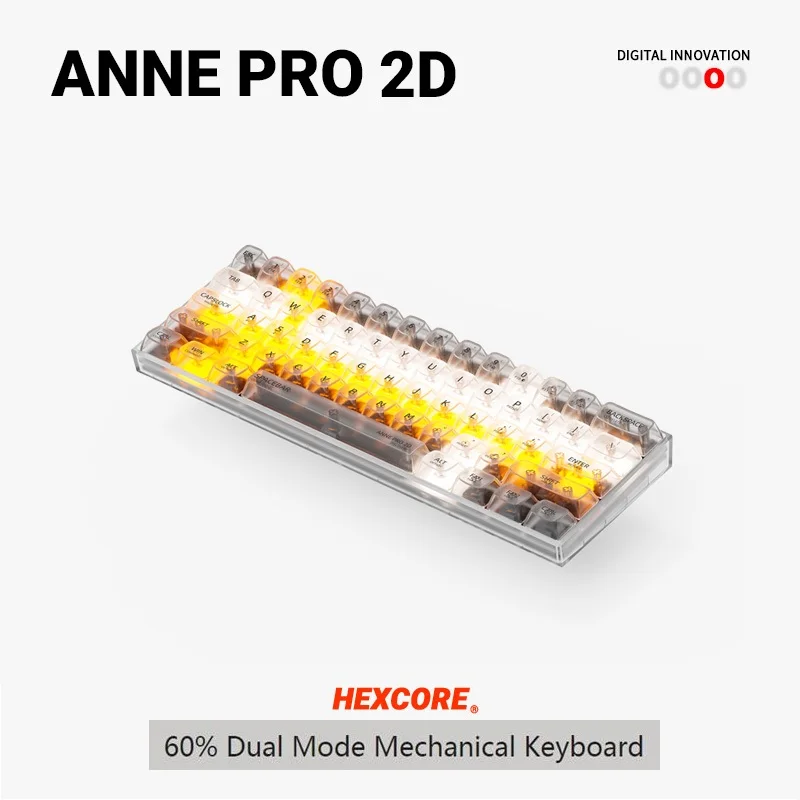 Anne Pro 2D con Anne Pro 2 teclas/Funda clásica, Color NKRO Hot Swap 60%, Bluetooth, Mini teclado mecánico retroiluminado personalizado, nuevo - imagen 3