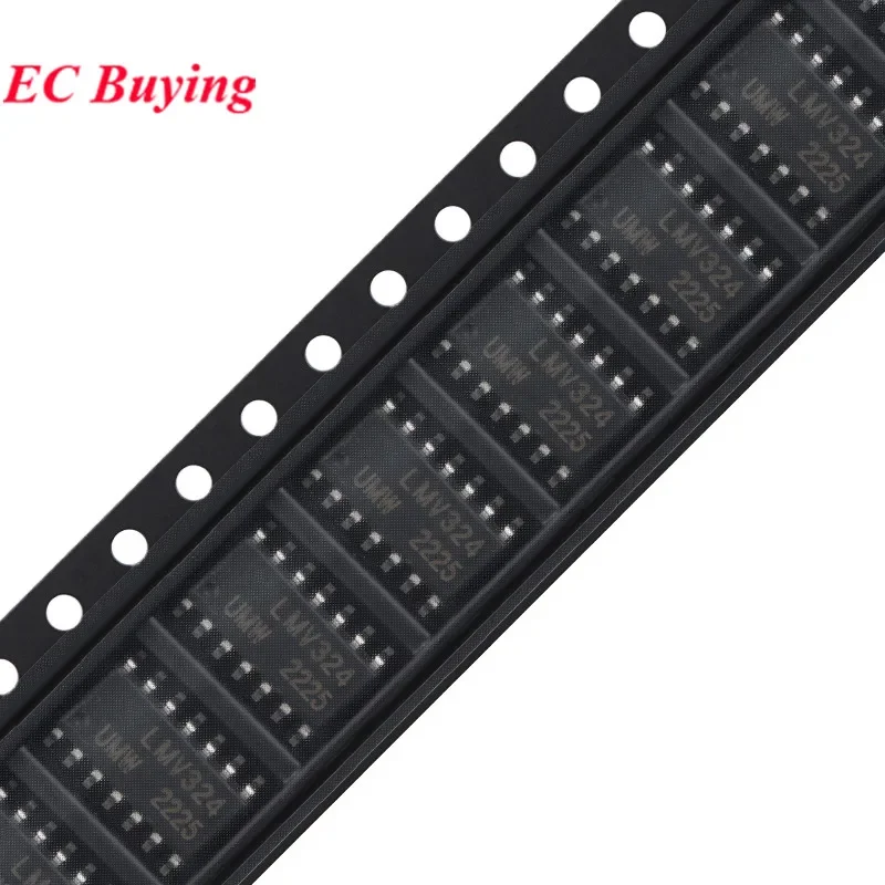 10 uds/5 piezas LMV324 LMV324IDR SOP-14 cuatro canales Quad baja potencia Rail-to-Rail amplificador operativo Chip IC circuito integrado - imagen 5