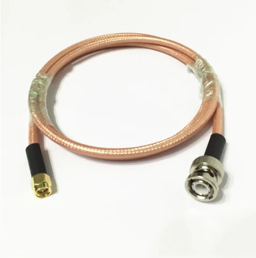 Cable coaxial RG400 SMA macho a BNC macho de baja pérdida 50 Ohm RF Coaxial RG400 Cable adaptador de cable de puente - imagen 5