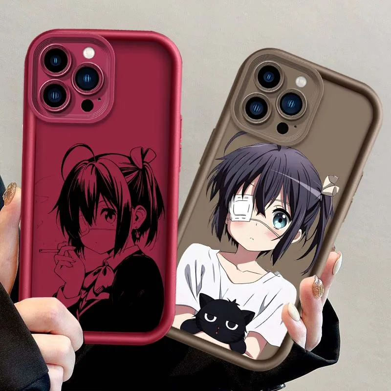 Rikka Takanashi Anime para Apple iPhone 17 Air 16 16E15 14 13 12 11 X XR Pro Max Eye Ladder funda de teléfono