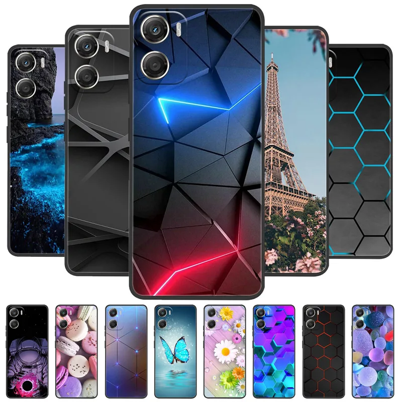 Funda de teléfono para Moto G06 Power 4G, funda trasera a prueba de golpes, funda suave de silicona negra, Fundas para Motorola Moto G06