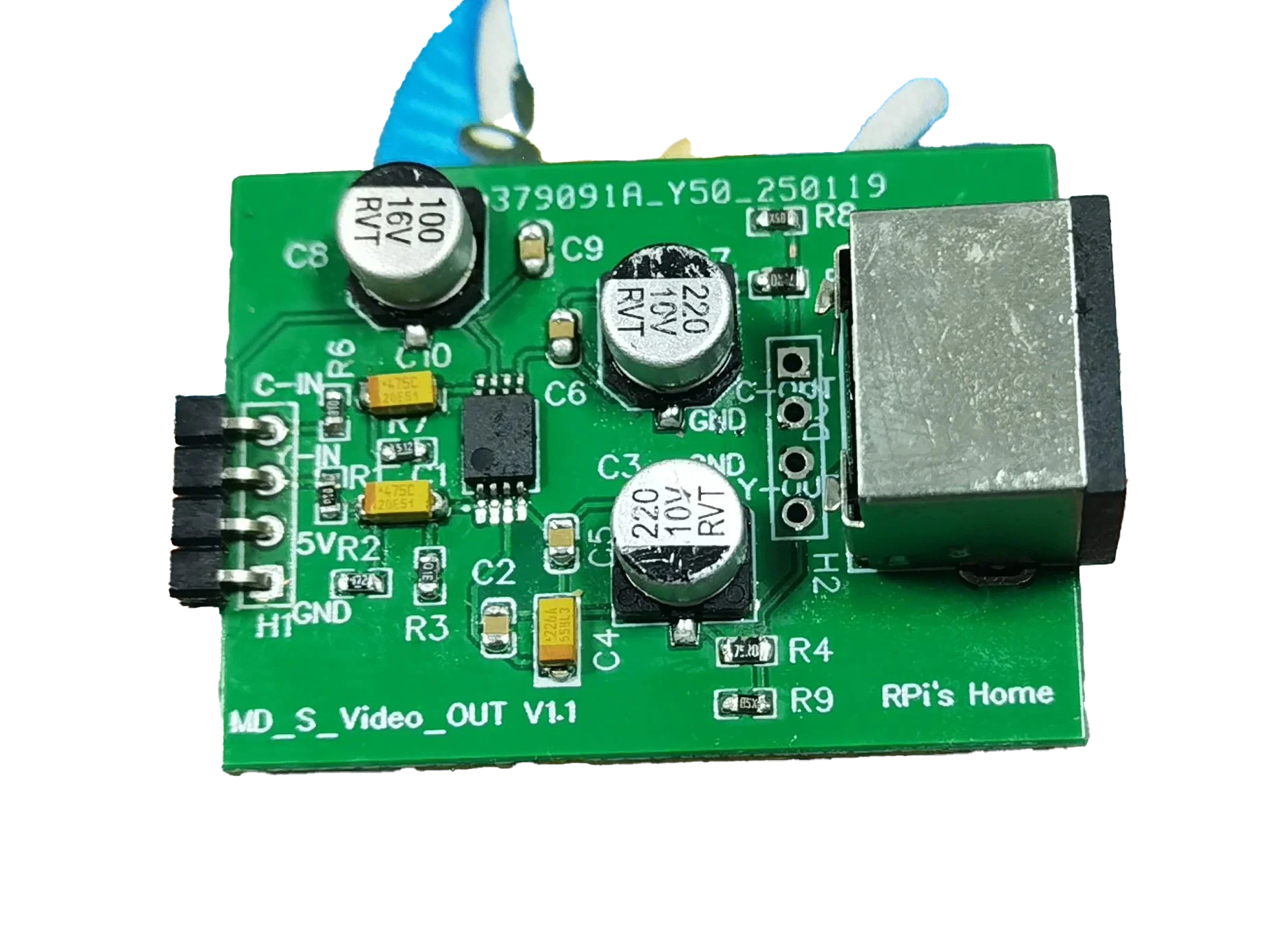 Módulo de salida Mega Drive S-Video: imagen nítida y clara, fácil instalación de orificios originales, pieza modificada para juegos retro