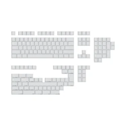 Domikey Pearl Keycaps Cherry Profile – Doble Disparo Retroiluminado