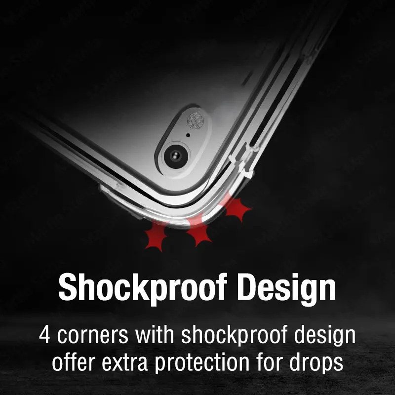 Funda transparente para Ipad Pro 11 12,9 10,5 9,7 9ta generación con funda porta lápices Ipad Mini 6 Air 5 4 3 2 1 10th 8 7 5 funda de Tpu - imagen 3