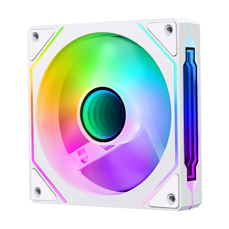 UPSIREN PRISM UF-1 4 PRO ventilador para chasis de ordenador 12cm ARGB 4 pines PWM ventilador de refrigeración silencioso 12V gran volumen de aire 45.2CFM/600-1500RPM - imagen 5