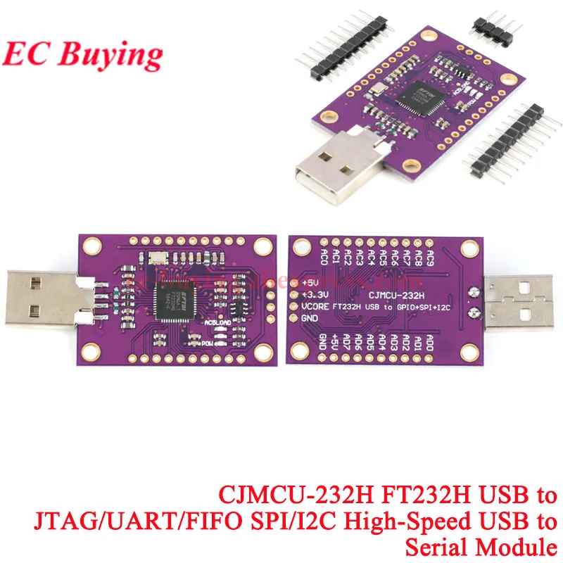 FTDI FT2232HL Adaptador USB a UART RS232 Doble Canal SPI I2C JTAG - imagen 3
