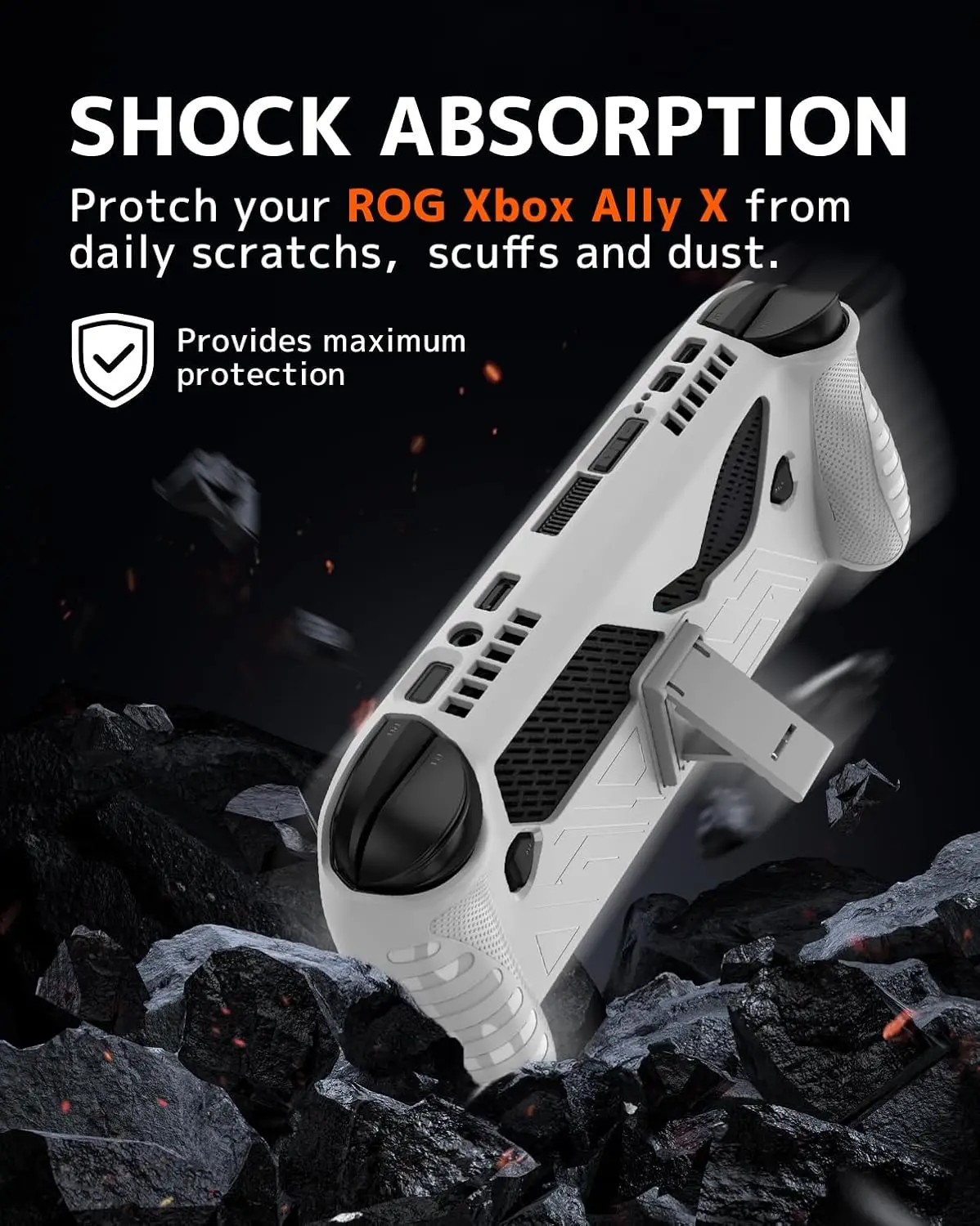 Funda protectora de TPU con soporte trasero Compatible con ROG Xbox Ally X consola de juegos portátil cubierta antideslizante y resistente a los golpes - imagen 5