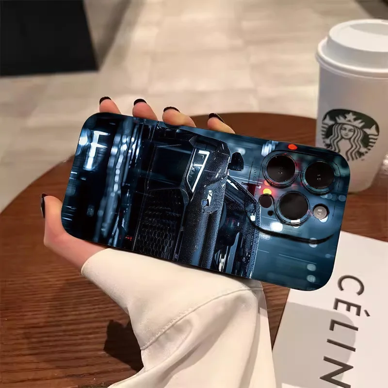 Funda de teléfono con estampado de coche a la moda para Xiaomi Redmi 13, 12, 13, 12C, 14C, Redmi Note 14, 13, 12 Pro Plus, 12S, 11S, 11, 10S, funda de parachoques suave - imagen 2