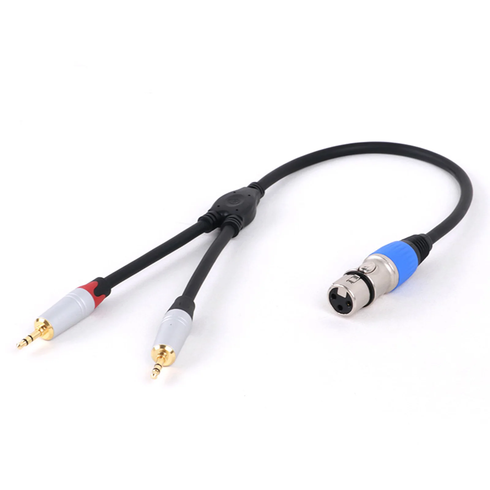 3Pin XLR Female/Male to 2 3.5mm TRS Male Jack Y-Splitter Microphone Cable For Mixer Speakers Amplifiers Sound Cannon Balanced - imagen 4
