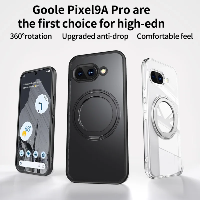 360 °   Funda giratoria de arena para Google Pixel 9 Pro 8, funda magnética con cargador inalámbrico, fundas antigolpes para Pixel 8 Pro XL Pixel9 9A 8A - imagen 2