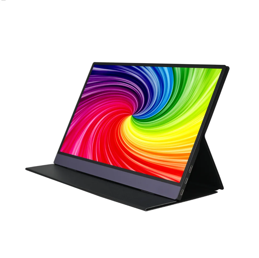 15,6 pulgadas FHD 1080P pantalla IPS altavoces duales tipo C HD Mini Monitor portátil para ordenador portátil PC teléfono interruptor PS5