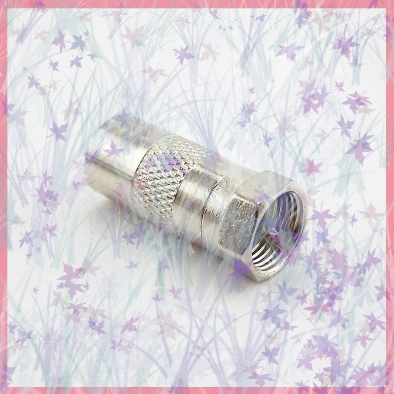 Conector macho tipo F niquelado, conector a coaxial RF para TV aérea hembra, adaptadores RF B6, 2/5/10 Uds. - imagen 5