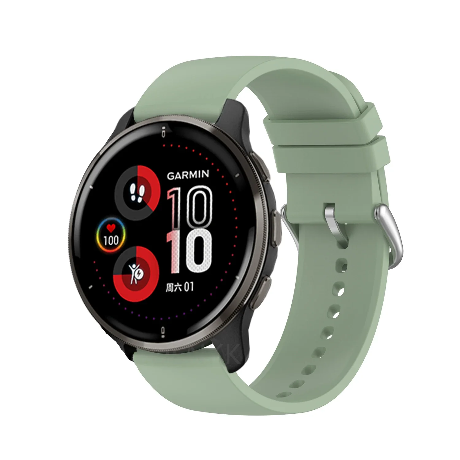 Correa de muñeca de silicona para Garmin Forerunner 265 255 165 55 645 245 Venu 3 2 Vivoactive 5 4 3 Venu2 Plus pulsera de reloj inteligente - imagen 4