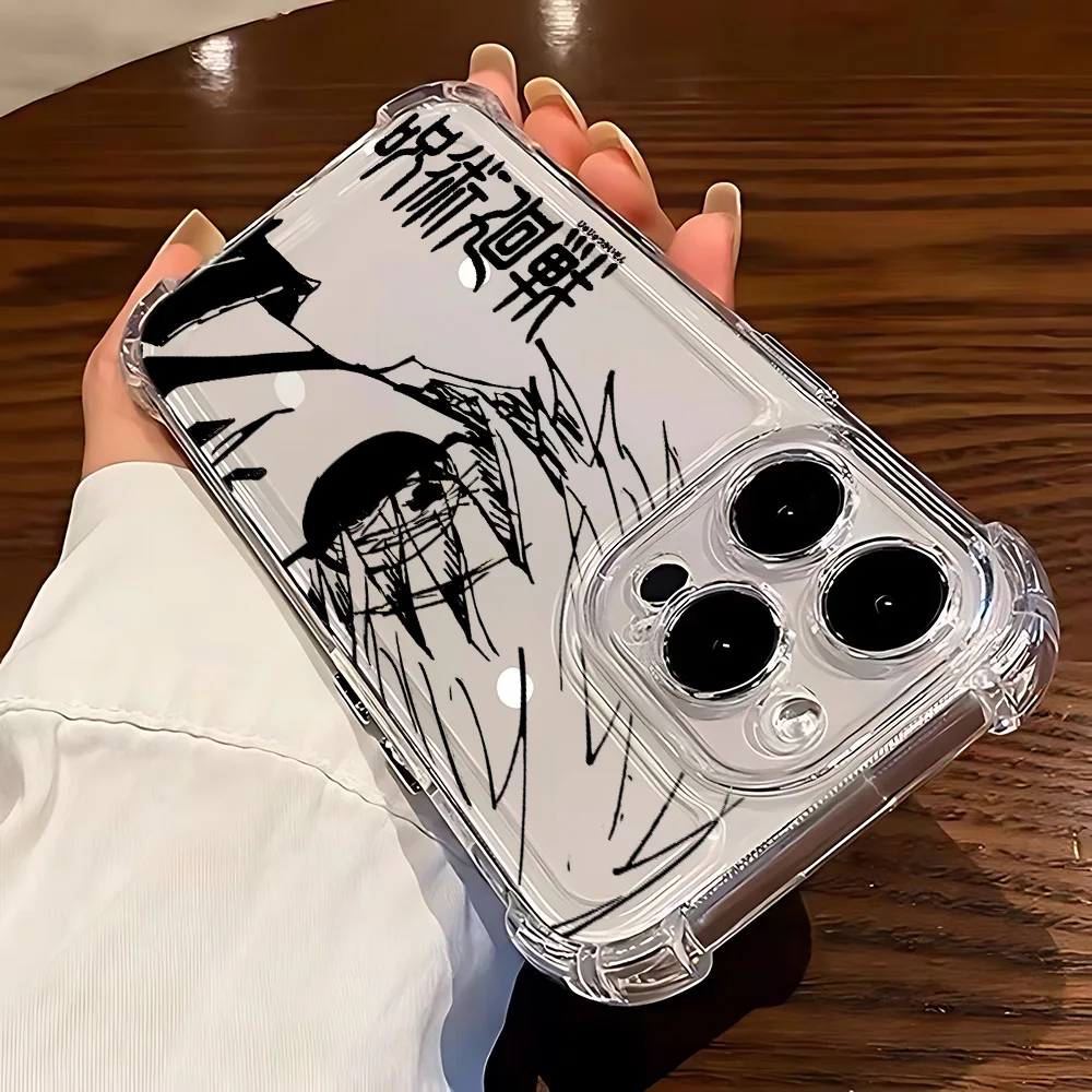 Funda de teléfono Anime Jujutsu Kaisen para Oppo A3x A3 A78 A74 A76 A72 A58 A57 A54 A53 A38 A31 A15 A16 A9 A7 A5 4G 5G cubierta anticaída - imagen 4