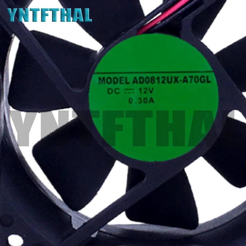 Enfriador de 2 cables bien probado para ventilador de refrigeración AD0812UX-A70GL 8CM 8025 DC12V 0.30A