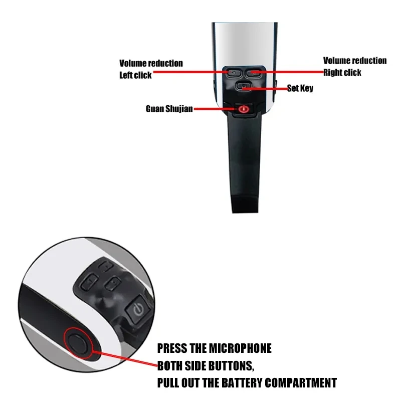 SKM9000 Micrófono dinámico inalámbrico UHF profesional Micrófono de metal para Karaoke DJ - imagen 4