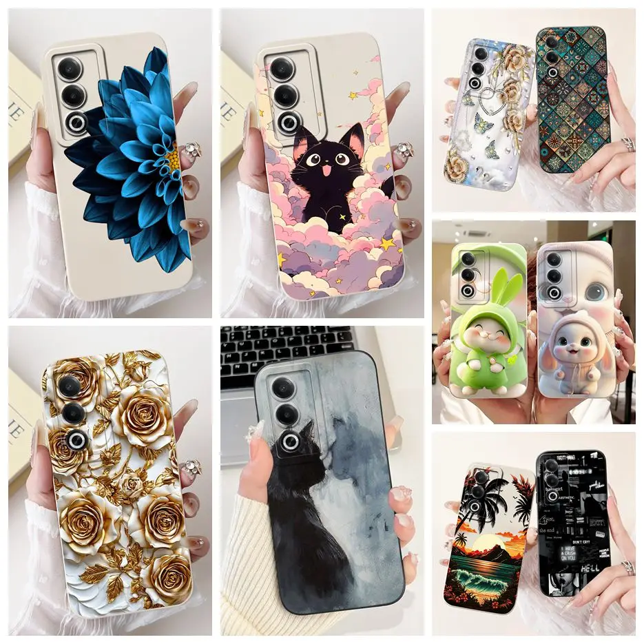 Para Oppo A80 5G funda CPH2639 moda dibujos animados caramelo pintado cubierta suave TPU funda de teléfono para Oppo A3 Pro A3Pro OppoA80 Fundas parachoques