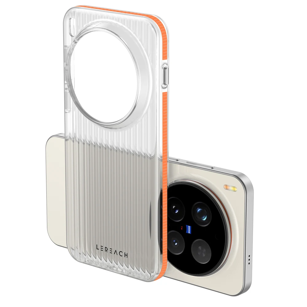 LR TOC ICICLE para Vivo X300 Pro funda 3D empuñaduras laterales antideslizantes nivel de micrón protección esmerilada contraportada funda de teléfono