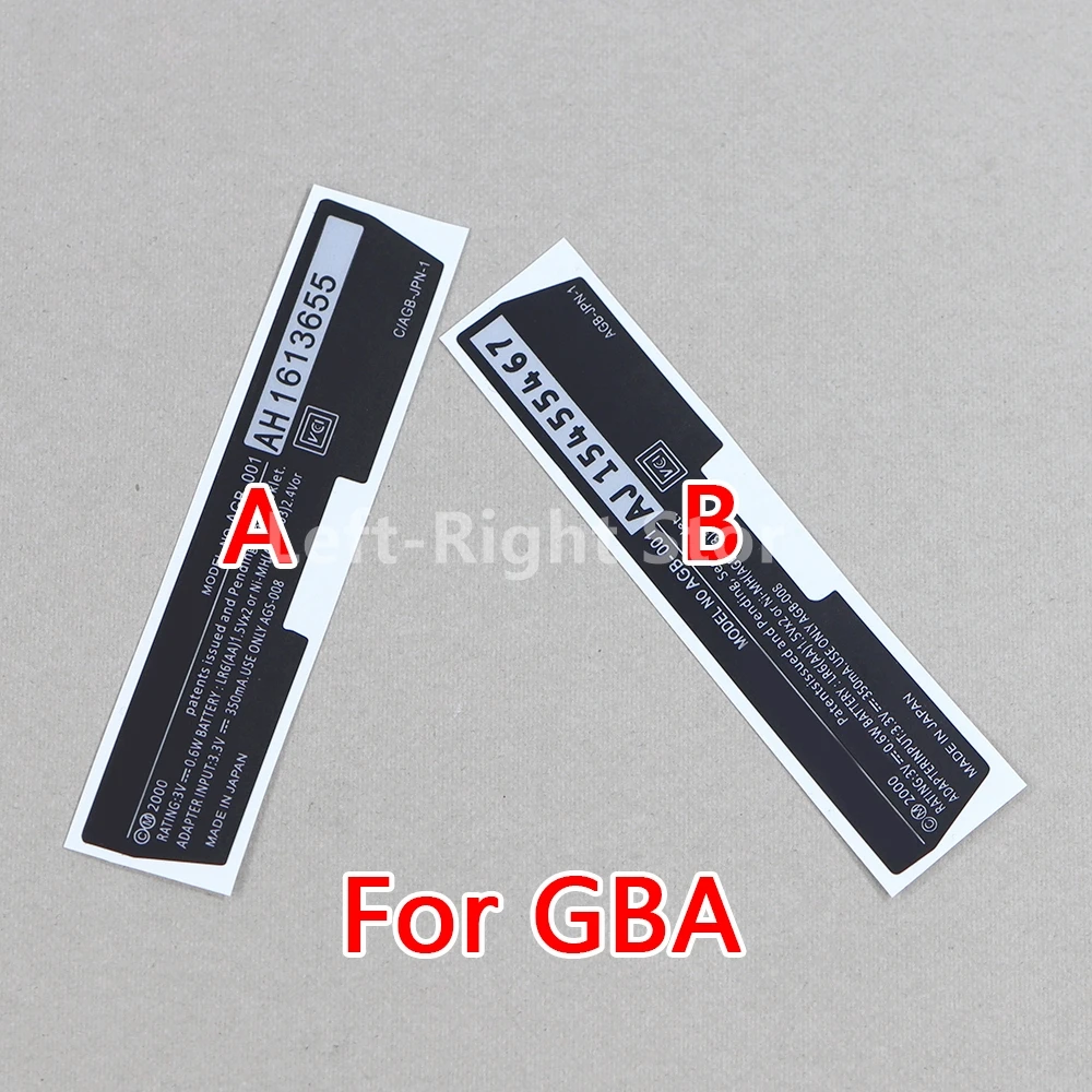 400 Uds para GBA SP GBC GBP nuevas etiquetas pegatinas traseras de repuesto para Gameboy Advance/Color/consola de juegos de bolsillo - imagen 2
