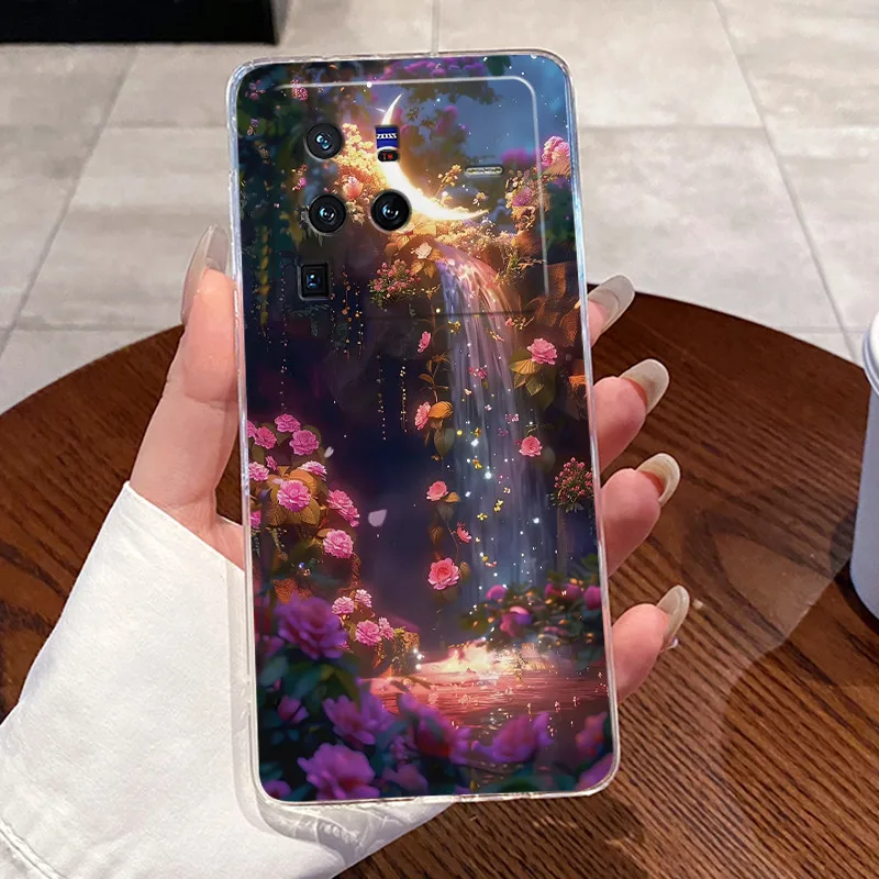 Funda para Vivo X80 Pro, funda de teléfono transparente de lujo con bonito conejo de amor, divertida funda de silicona suave de TPU para Vivo X80 X80Pro VivoX80 - imagen 5