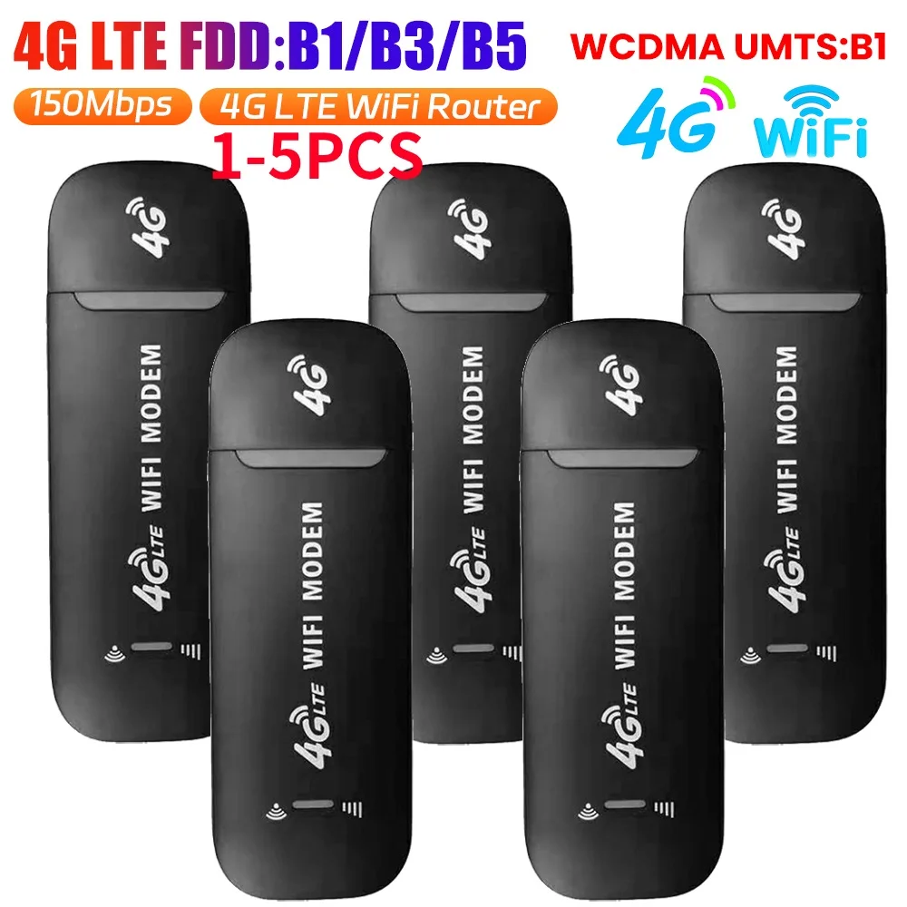 Dongle USB inalámbrico 4G LTE, módem Stick de 150Mbps, tarjeta Sim, enrutador inalámbrico de banda ancha móvil, adaptador de red inalámbrico WiFi desbloqueado - imagen 2
