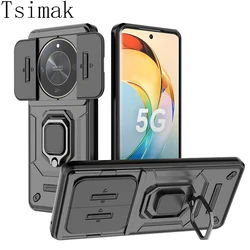 Funda antigolpes para Honor Magic 5/6/7 Lite con cámara deslizante