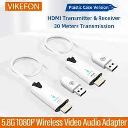 Extensor HDMI inalámbrico 5,8 GHz 1080p para TV y PC