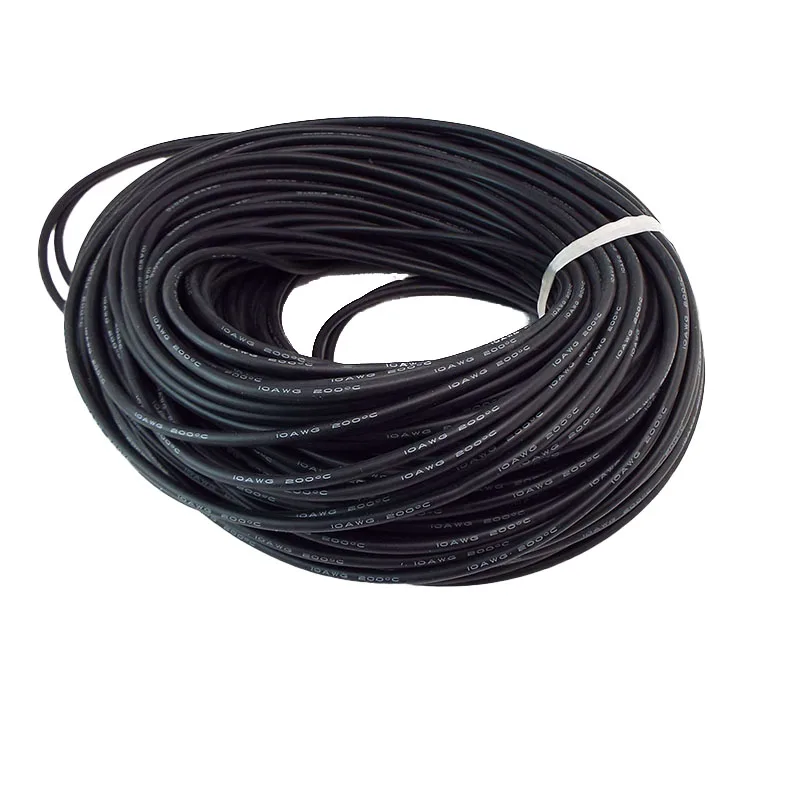 1M 5M Cable de silicona eléctrico suave resistente al calor Cable de cobre conector de batería 8 10 12 14 16 18 20 22 24 26 28 30 AWG K5 - imagen 3