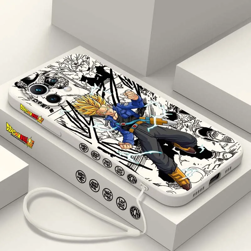 D-Dragon Ball-funda de bañadores de Anime para Xiaomi Mi 17 15 14 13 12 11 9 13T 12T Lite Pro Max 5G, funda de teléfono con cuerda izquierda líquida - imagen 5