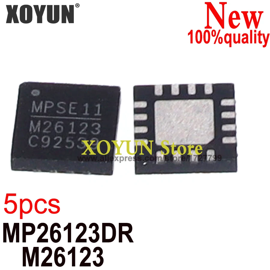 MP26123DR-LF-Z MP26123DR, MP26123, M26123DR, M26123, QFN-16, 5 unidades, 100% nuevo