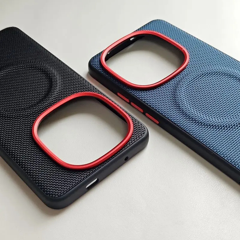 Para IQOO Z10 Turbo Pro funda de lujo de cuero PU funda protectora trasera de carga inalámbrica magnética para IQOO Z10 Turbo Shell - imagen 3