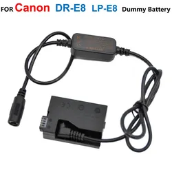 Cable alimentación Canon EOS batería falsa para cámaras DSLR digitales