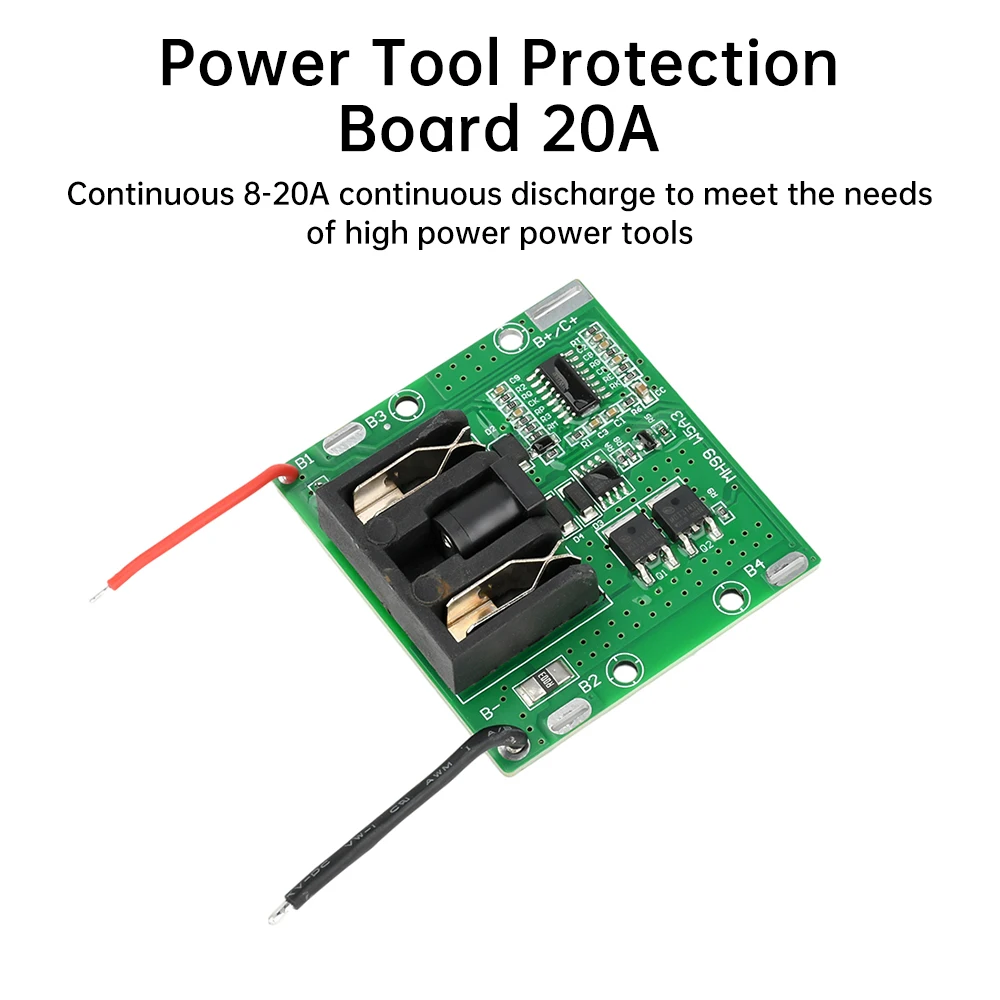 Placa de protección de batería de iones de litio BMS 5S 8-20A 21V con protección de temperatura restaura automáticamente después de desconexión de la carga - imagen 3