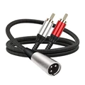 XLR Male To 2RCA