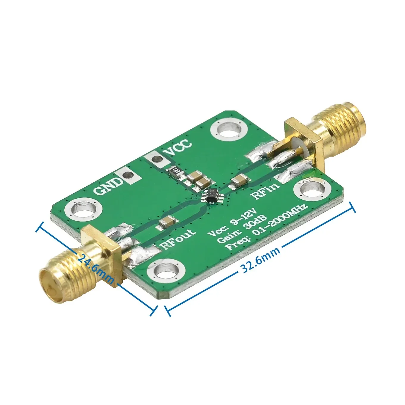 Nueva llegada 0,1-2000 MHz RF amplificador de banda ancha ganancia 30dB amplificador de bajo ruido LNA - imagen 3