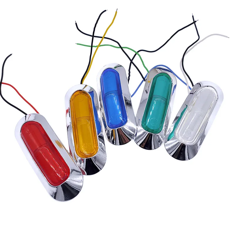 2 uds 4LED lámpara de marca lateral impermeable luz indicadora de liquidación coche camión remolque camión 12V24V lámpara de señal de luz - imagen 2