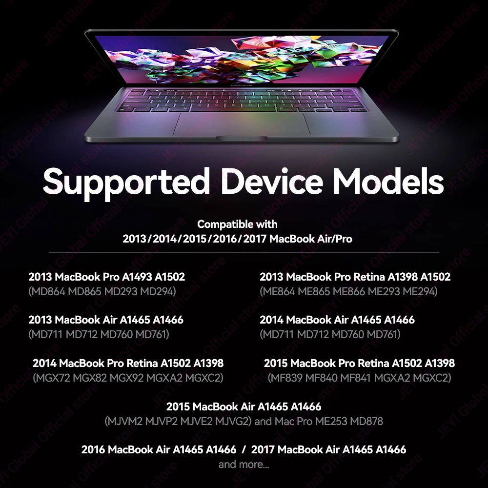 Adaptador JEYI PCIe 5.0 SSD para MacBook Air/Pro 2013-2017 - Soporte NVMe/AHCI, velocidad de 128 Gbps, compatible con PCIe x4/x8/x16 - imagen 2