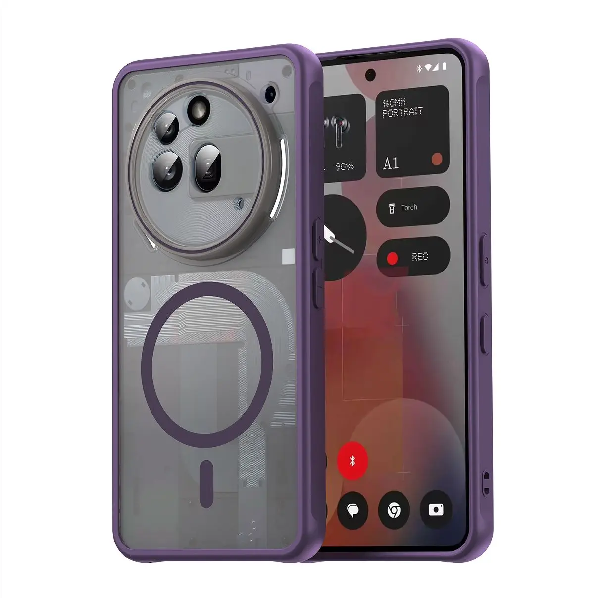 Para nada teléfono 3A Pro funda dura transparente magnética carga inalámbrica funda protectora trasera para nada teléfono 3A Shell - imagen 3