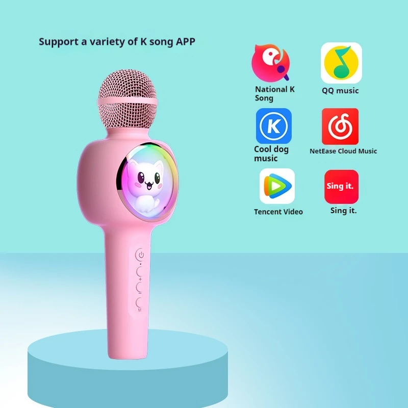 SOAIY MC63 micrófono de Audio altavoz integrado inalámbrico Bluetooth Karaoke KTV fiesta en casa niños cantando 1200mAh micrófono - imagen 5