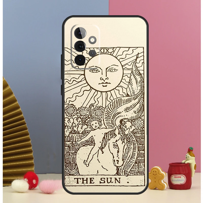 Funda de tarjeta de Tarot para Samsung Galaxy, carcasa de astrología, sol y luna, A54, A34, A24, A14, A51, A71, A12, A32, A52, A72, A13, A33, A53, A25, A15 - imagen 3