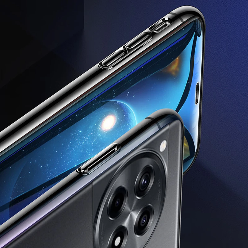 Funda de teléfono transparente ultrafina para OnePlus Ace 3 Pro, carcasa trasera de silicona TPU suave para One Plus 1 + Ace3 Ace3Pro - imagen 2